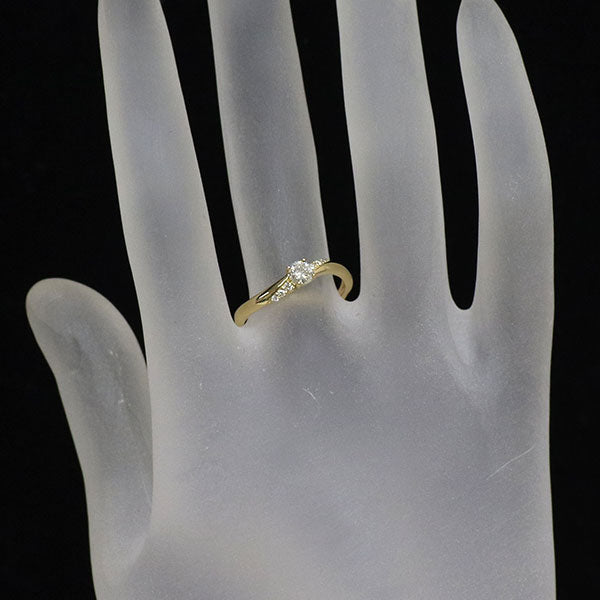 K18YG ダイヤモンド ダイヤモンド リング 0.22ct