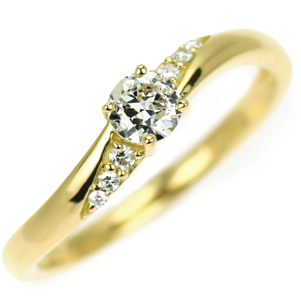 K18YG ダイヤモンド ダイヤモンド リング 0.22ct