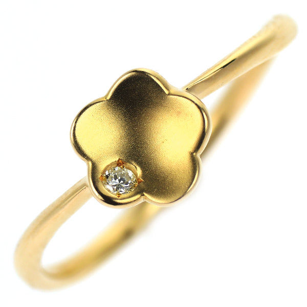 K18YG ダイヤモンド リング 0.02ct  フラワー