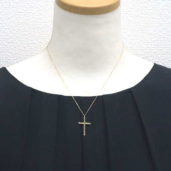 K18YG ペンダントネックレス クロス