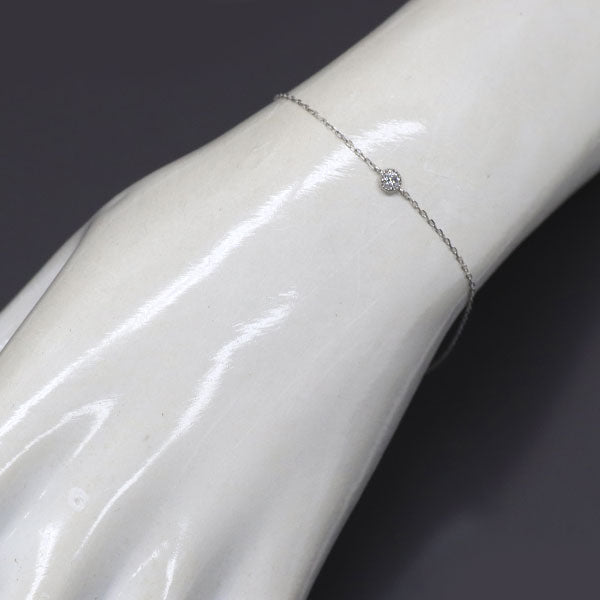 K10WG ダイヤモンド ブレスレット 0.06ct