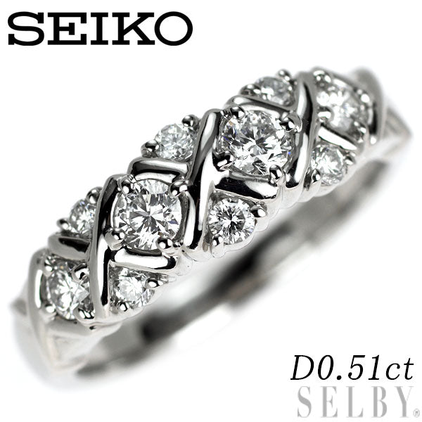 セイコー Pt900 ダイヤモンド リング 0.51ct