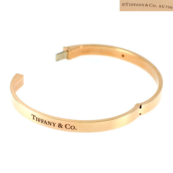 ティファニー K18PG ダイヤモンド バングル ヒンジ 《セルビー銀座店》【中古】