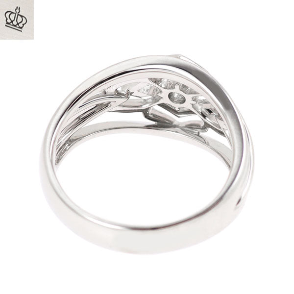 ロイヤルアッシャー Pt950 ダイヤモンド リング 0.15ct D0.10ct