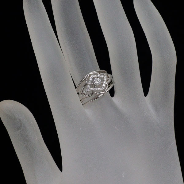 ロイヤルアッシャー Pt950 ダイヤモンド リング 0.15ct D0.10ct