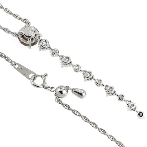 カシケイ Pt ブラウンダイヤモンド ペンダントネックレス 1.249ct D0.70ct