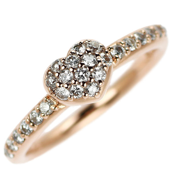 ポンテヴェキオ K18PG ダイヤモンド リング 0.25ct ハート