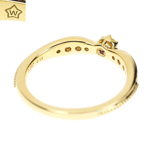 こ*迎様 スタージュエリー K18YG ダイヤモンドリング D0.04ct