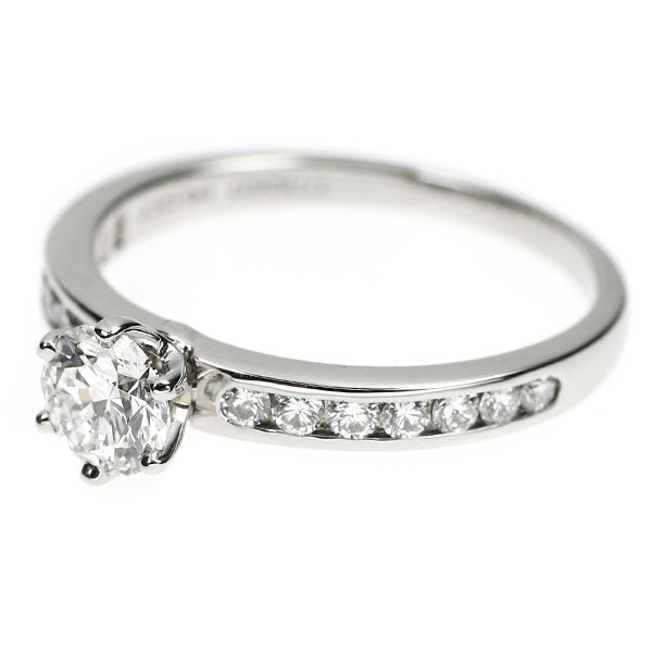 ティファニー Pt950 ダイヤモンド リング 0.52ct ソリティアチャネルセッティング