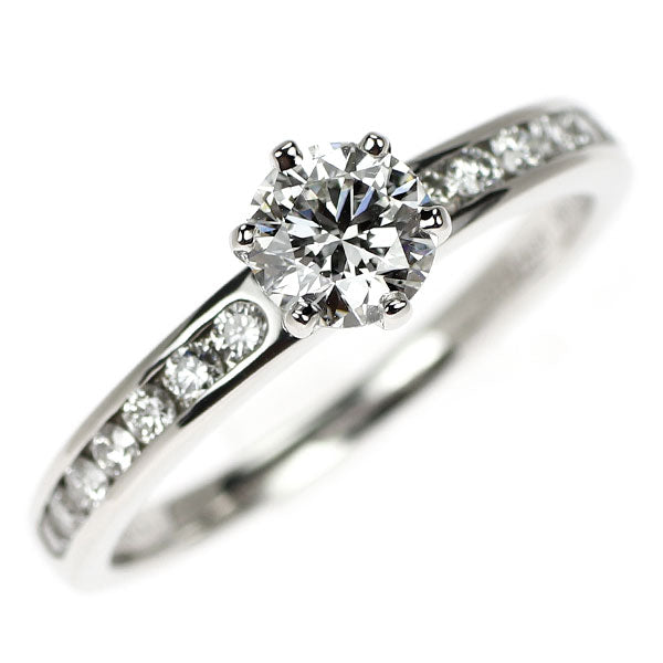 ティファニー Pt950 ダイヤモンド リング 0.52ct ソリティアチャネルセッティング