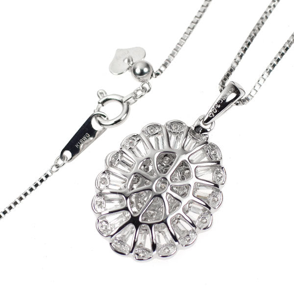 K18WG ダイヤモンド ペンダントネックレス 1.00ct