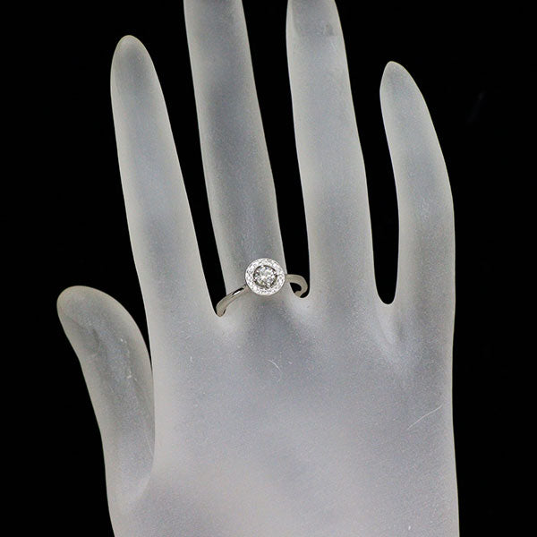 フォーエバーマーク Pt900 ダイヤモンド リング 0.21ct D0.06ct センターオブマイユニバース