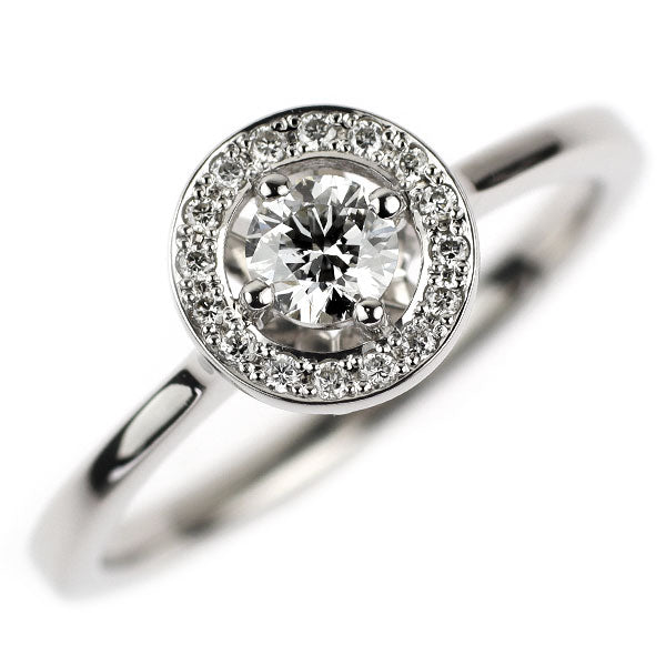 フォーエバーマーク Pt900 ダイヤモンド リング 0.21ct D0.06ct センターオブマイユニバース