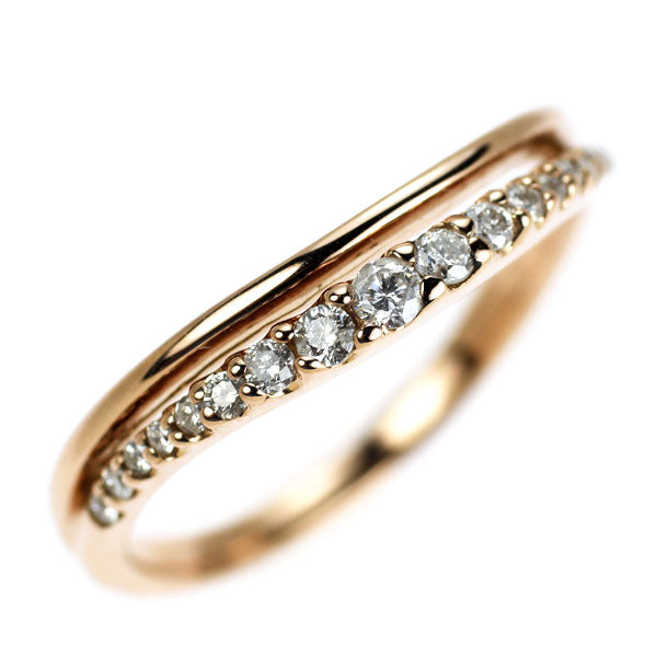 K18PG ダイヤモンド リング 0.17ct