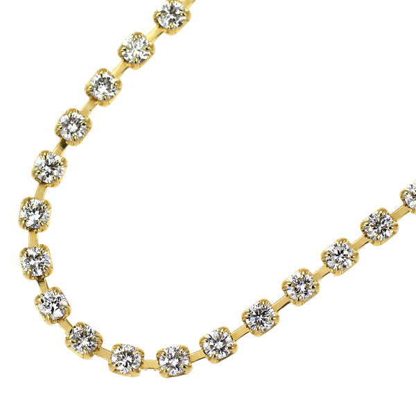 K18YG ダイヤモンド テニス ネックレス 3.00ct