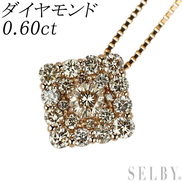 K18PG ダイヤモンド ペンダントネックレス 0.60ct — セルビー