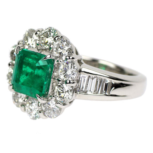 Pt900 エメラルド ダイヤモンド リング 2.40ct D2.03ct — セルビー