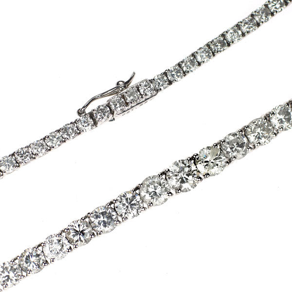 K18WG ダイヤモンド ネックレス 21.22ct テニス