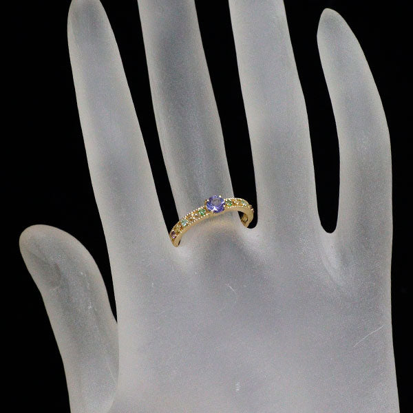 K18YG タンザナイト カラーストーン リング