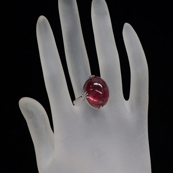 K14WG ピンクトルマリン リング 28.567ct 千本透かし 陽刻ヴィンテージ