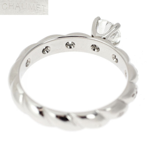 ショーメ Pt950 ダイヤモンド  リング 0.46ct F VVS1 VG/VGトルサード  《セルビー銀座店》【中古】