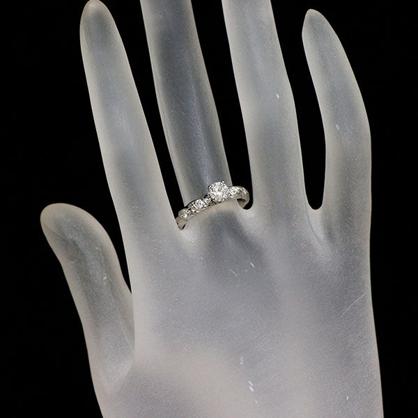 ショーメ Pt950 ダイヤモンド  リング 0.46ct F VVS1 VG/VGトルサード  《セルビー銀座店》【中古】