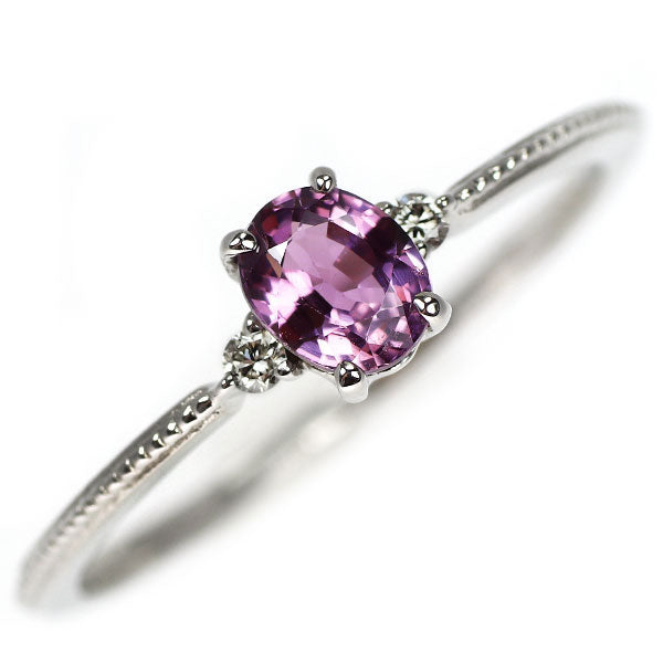 天然 ピンクサファイア ノーヒート pt900 リング ピンクサファイヤ