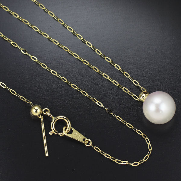 K18YG アコヤ 真珠/パール ペンダントネックレス 径約8.0mm