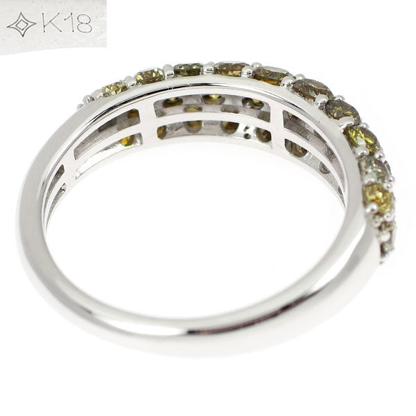 GSTV K18WG ダイヤモンド リング 1.15ct パヴェ