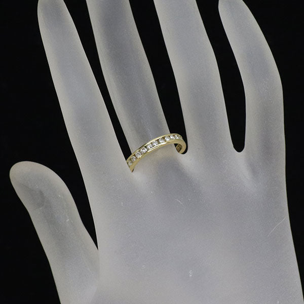K18YG ダイヤモンド リング 0.75ct フルエタニティ