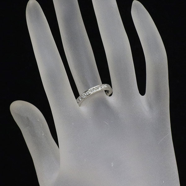 Pt900 プリンセスカット ダイヤモンド リング 1.65ct フルエタニティ