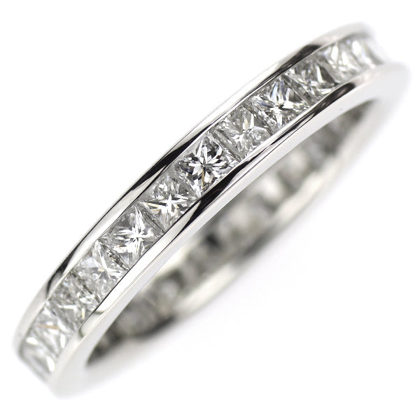 Pt900 プリンセスカット ダイヤモンド リング 1.65ct フルエタニティ