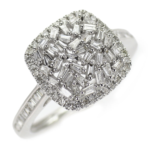K18WG ダイヤモンド リング 0.45ct