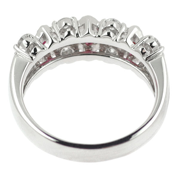 Pt900 ルビー ダイヤモンド リング 0.51ct D0.33ct