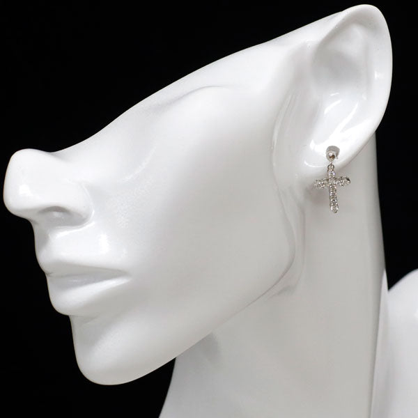 Pt900 ダイヤモンド ピアス 0.60ct クロス
