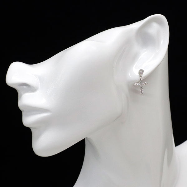 Pt900 ダイヤモンド ピアス 0.60ct クロス — セルビーオンラインストア