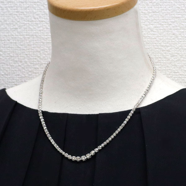 Pt1000/ Pt850 ダイヤモンド ネックレス 5.00ct テニス