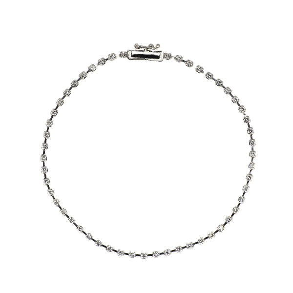 Pt850 ダイヤモンド ブレスレット 1.00ct テニス
