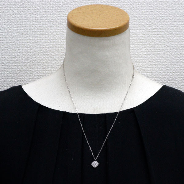 Pt950/ Pt850 ダイヤモンド ペンダントネックレス 0.37ct フラワー