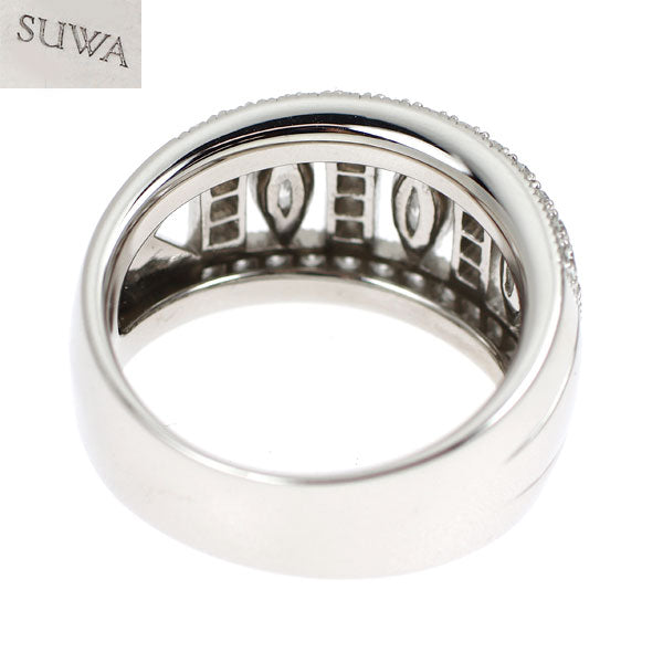 SUWA Pt950 ダイヤモンド リング 《セルビー銀座店》【中古】