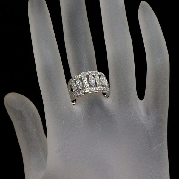 SUWA Pt950 ダイヤモンド リング 《セルビー銀座店》【中古】