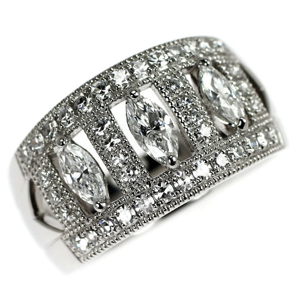 SUWA Pt950 ダイヤモンド リング 《セルビー銀座店》【中古】