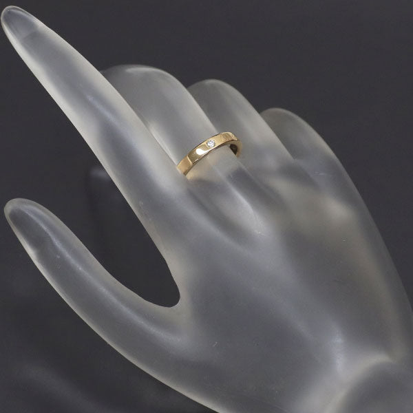 カルティエ K18PG ダイヤモンド リング Cドゥ エングレーブド 52号