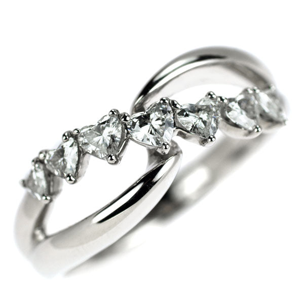 千雅（Senga ） Pt900 ハートシェイプ ダイヤモンド リング 0.54ct