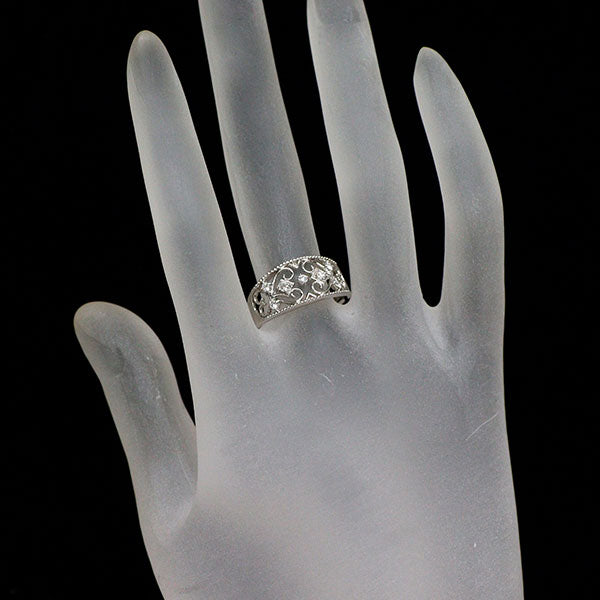 Pt900 H＆C ダイヤモンド リング 0.15ct