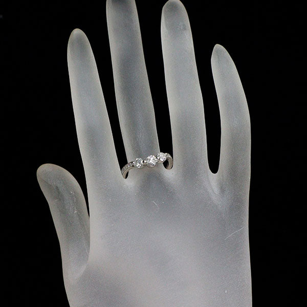 Pt900 ダイヤモンド リング 0.729ct E IF 3EX/EX D0.07ct