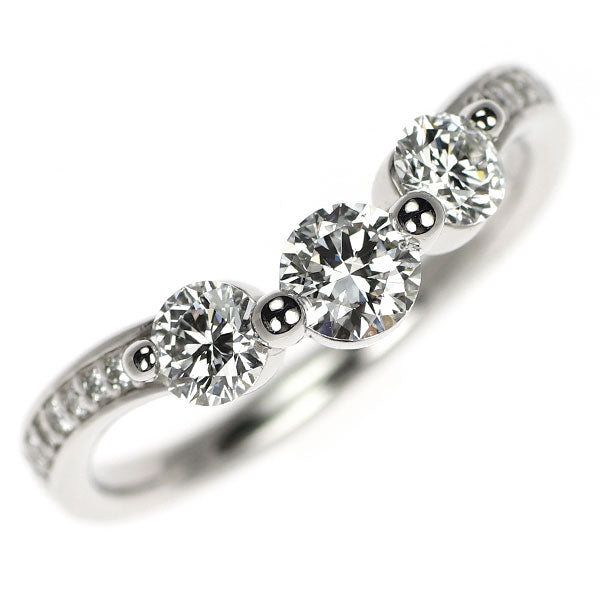 Pt900 ダイヤモンド リング 0.729ct E IF 3EX/EX D0.07ct