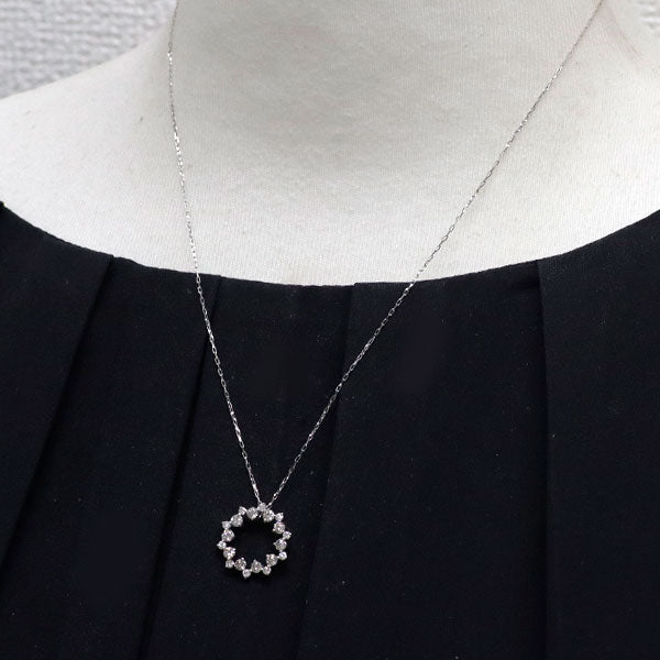 Pt950/ Pt850 H&C ダイヤモンド ペンダントネックレス 0.75ct