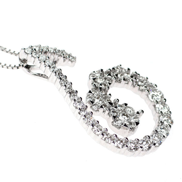 K18WG ダイヤモンド ペンダントネックレス 1.25ct