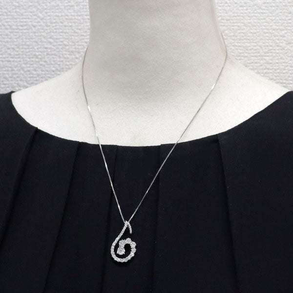K18WG ダイヤモンド ペンダントネックレス 1.25ct